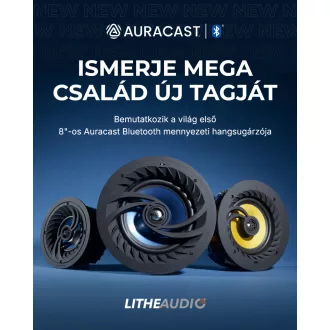   Álmennyezeti hangszóró, Lithe Audio 8" Bluetooth Auracast Ceiling Speaker (Egyetlen)