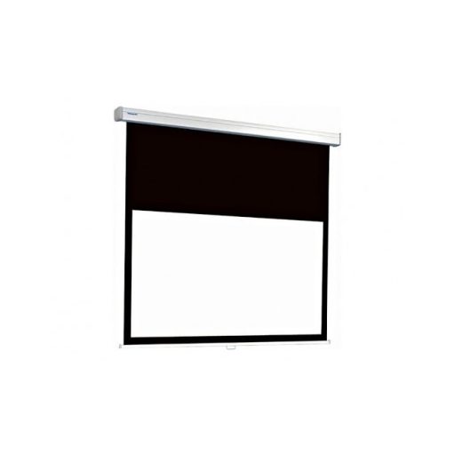 Vászon, Da-Lite (Projecta) Compact Electrol hosszított fekete kifutóval, 182 x 200 cm vászonméret, 4:3 képarány, Motoros