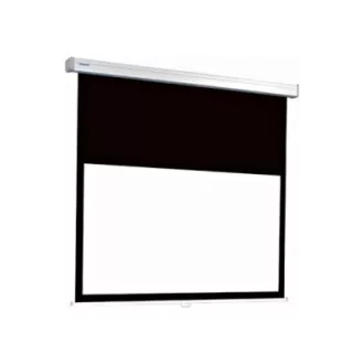   Vászon, Da-Lite (Projecta) Compact Electrol RF hosszított fekete kifutóval, 182 x 160 cm vászonméret, 4:3 képarány, Motoros