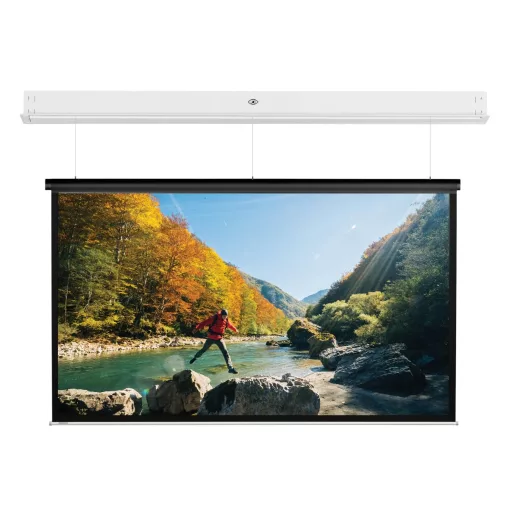 Vászon, Da-Lite (Projecta) Descender Pro Sightline 5cm-es fekete szegéllyel,  190 x 119 cm vászonméret, 16:9 képarány, Házimozis, Motoros