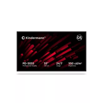 Reklámkijelző, Kindermann PD-5055, 55", 24/7