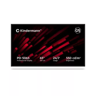 Reklámkijelző, Kindermann PD-5065, 65", 24/7