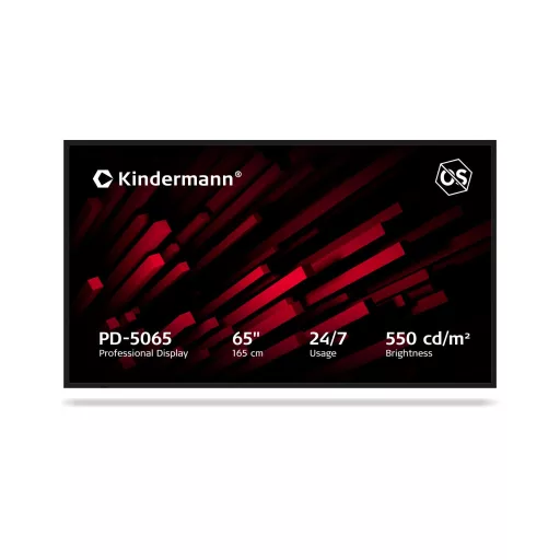 Reklámkijelző, Kindermann PD-5065, 65", 24/7