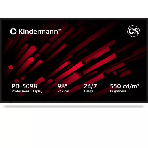 Reklámkijelző, Kindermann PD-5098, 98", 24/7