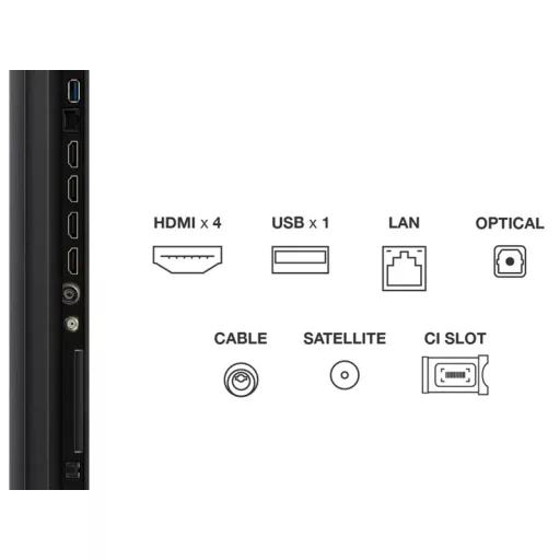 Reklámkijelző, TCL 55" 55C6K QD-MiniLED 139cm 4K Google TV