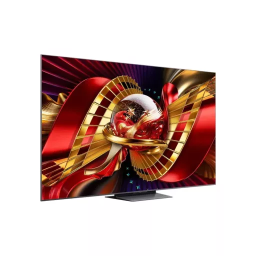 Reklámkijelző, TCL 55" 55C8L Smart LED Televízió, 139 cm, 4K 144Hz, SQD-MiniLED, HDR, Google TV