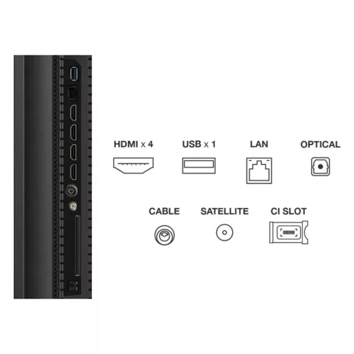 Reklámkijelző, TCL 65" 65C7K QD-MiniLED 165cm 4K Google TV