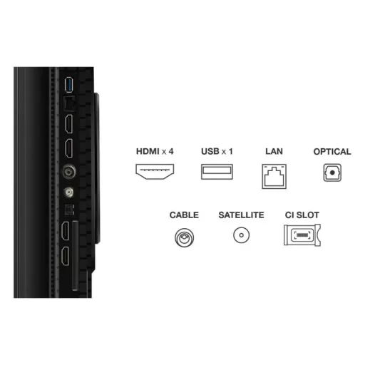 Reklámkijelző, TCL 65" 65P8K QLED 165cm 4K Google TV