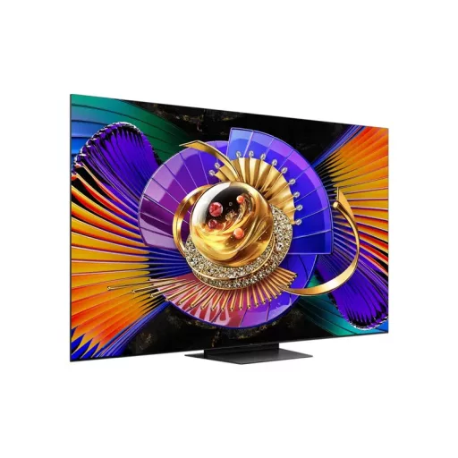 Reklámkijelző, TCL 75" 75C7L Smart LED Televízió, 189 cm, 4K 144Hz, SQD-MiniLED, HDR, Google TV