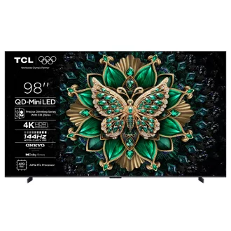   Reklámkijelző, TCL 98" 98C6K QD-MiniLED 248cm 4K Google TV