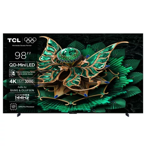 Reklámkijelző, TCL 98" 98C7K QD-MiniLED 248cm 4K Google TV