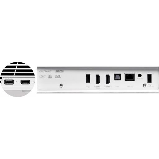 Projektor, Optoma CinemaX P2, DLP, Lézer, 4K UHD felbontás, 16:9 képarány, Házimozis