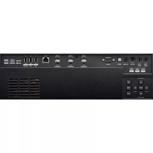 Projektor, Optoma UHZ78LV, DLP, Lézer, 4K felbontás, 16:9 képarány, Házimozis