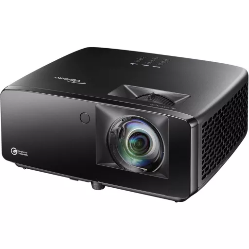Projektor, Optoma UHZ36STe, DLP, Lézer, 4K felbontás, 16:9 képarány, Házimozis