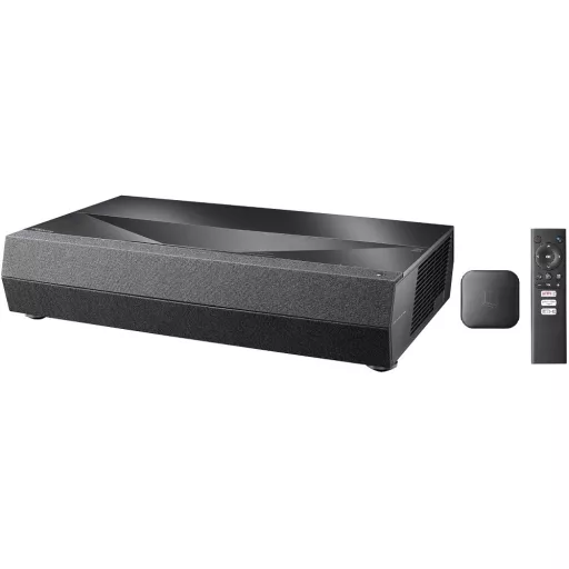 Projektor, Optoma CinemaX D2 Smart Black, DLP, Lézer, 4K UHD felbontás, 16:9 képarány, Házimozis