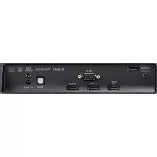 Projektor, Optoma CinemaX D2 Smart Black, DLP, Lézer, 4K UHD felbontás, 16:9 képarány, Házimozis
