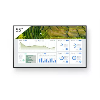   Reklámkijelző, SONY Bravia 24/7 FW-43BZ30L 43" professzionális LCD kijelző, Android TV, 3840x2160, 16:9