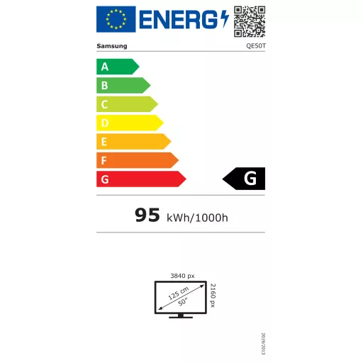 Reklámkijelző, Samsung QE50T 16/7 50" UHD kijelző, QET széria