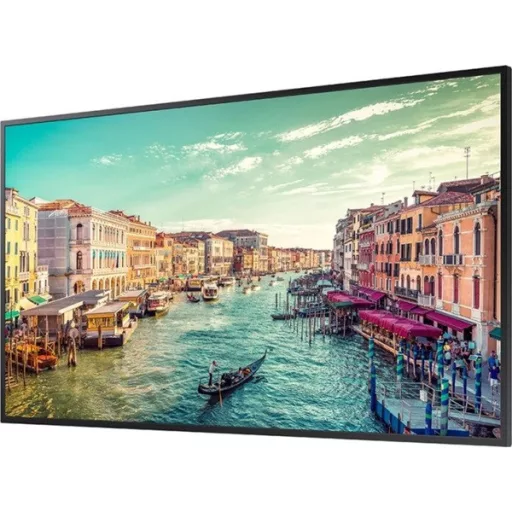 Reklámkijelző, Samsung 24/7 TFT LFD QM75R-B, 3840x2160, 500cd/m2, 8ms, DisplayPort/2xHDMI/2xUSB/RS232C/WiFi/Miracast, hangszóró