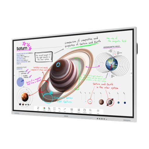 Interaktív kijelző, Samsung WM75B Flip Pro Interactive Display (75"), Fehér