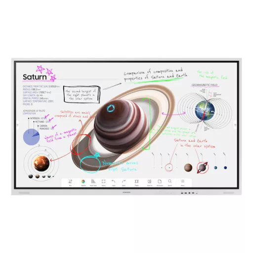 Interaktív kijelző, Samsung 85"  WM85F-X Flip Pro 16/7 Tizen UHD 450
