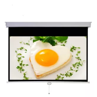   Vászon, Medium Rollo Screen, 204 x 115 cm vászonméret, 16:9 képarány, Házimozis, Rolós
