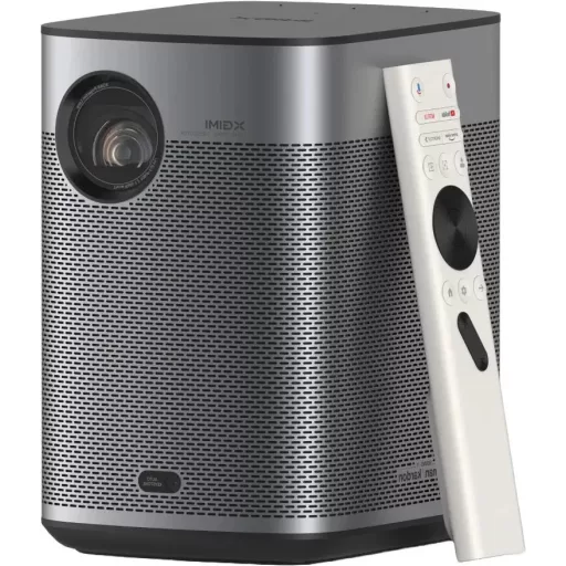 Miniprojektor, XGIMI Halo+ GTV PGX-059, DLP, LED, HD1080 felbontás, 16:9 képarány, Google TV, Házimozis