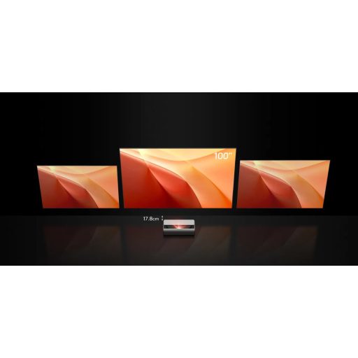 Projektor, XGIMI AURA 2 GTV, PGX-093, DLP, Lézer, 4K felbontás, 16:9 képarány, Házimozis