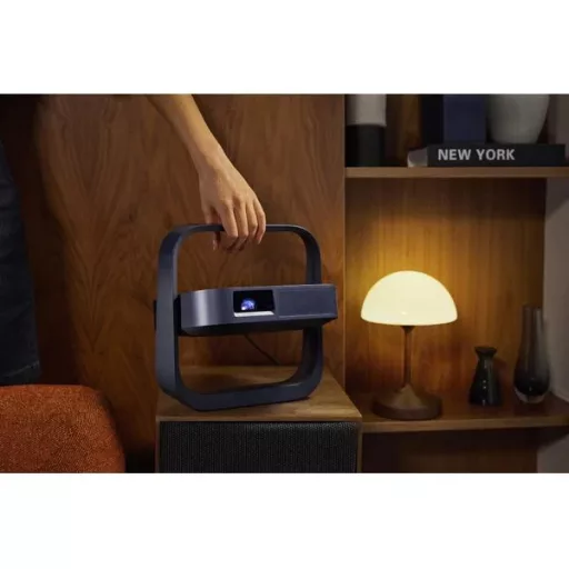 Miniprojektor, XGIMI Elfin Flip Laser PGX-122, DLP, Lézer, HD1080 felbontás, 16:9 képarány, Házimozis 