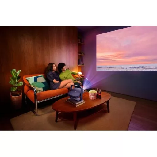 Miniprojektor, XGIMI Elfin Flip Laser PGX-122, DLP, Lézer, HD1080 felbontás, 16:9 képarány, Házimozis 