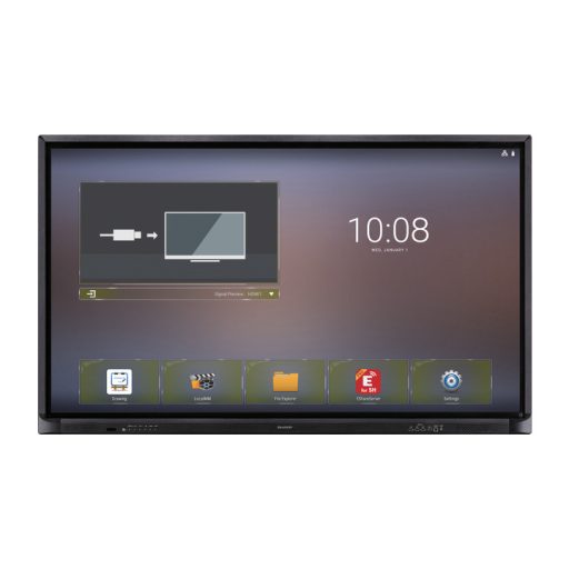 Interaktív kijelző, Sharp PN-70HC1E, 4K (3840 x 2160) felbontás, 70" / 178 cm képátló