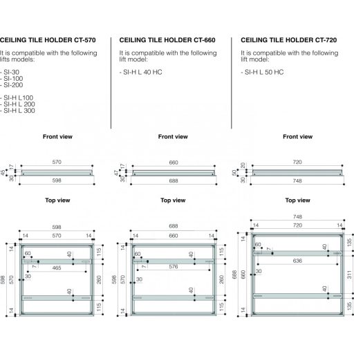 Screenint SI-HL40HC álmennyezeti projektorlift