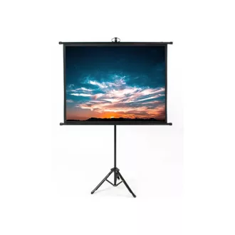   Vászon, Medium Tripod Screen, 244 x 244 cm vászonméret, 1:1 képarány, Hordozható, Állványos