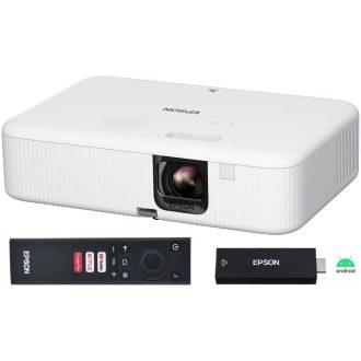   Projektor, Epson CO-FH02 LCD, HD1080 felbontás, 16:9 képarány, Hordozható, Android TV