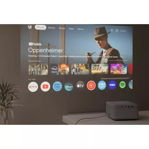 Projektor, Epson EF-21G, LCD, lézer, HD1080 felbontás, 16:9 képarány, Google TV, Házimozis