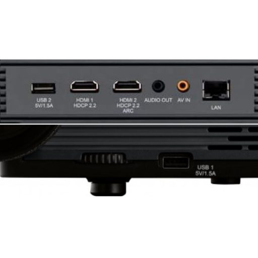 Projektor, ViewSonic X2000B-4K, DLP, Lézer, 4K felbontás, 16:9 képarány, Házimozis