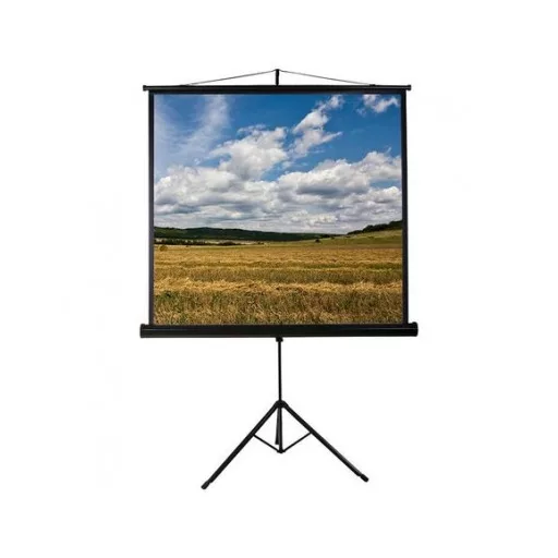 Vászon, FunScreen Tripod Screen, 200 x 200 cm vászonméret, 1:1 képarány, Hordozható, Állványos