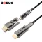 Optikai HDMI kábel, 8K/60Hz, befűzhető, microHDMI adapterrel, 10méter, aktív