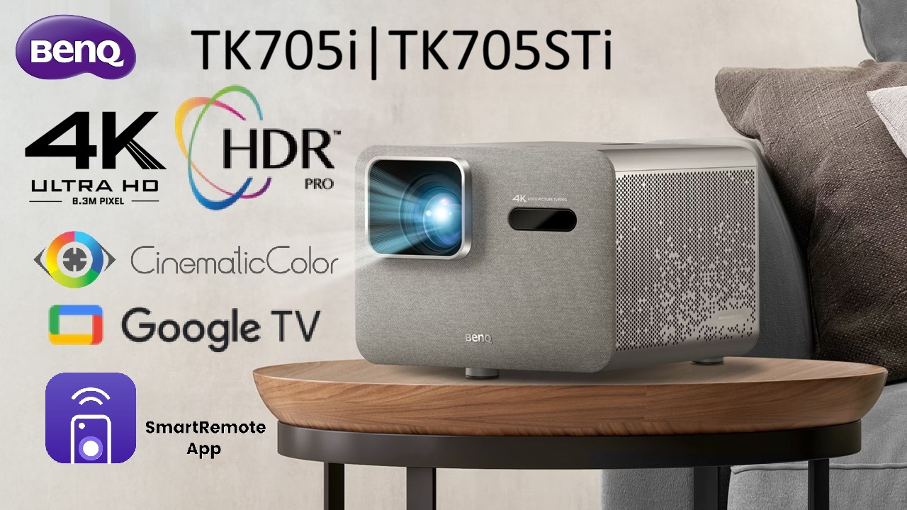 BenQ TK705i és TK705STi: 4K okos projektorok játékhoz is