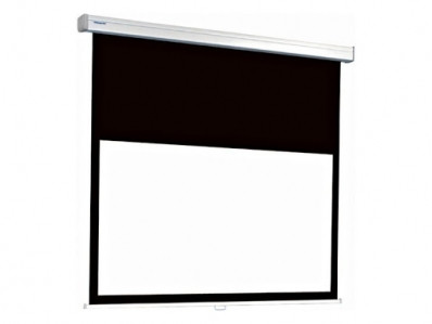 Vászon, Da-Lite (Projecta) Compact Electrol RF hosszított fekete kifutóval, 182 x 160 cm vászonméret, 4:3 képarány, Motoros