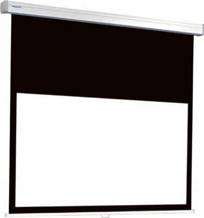 Vászon, Projecta ProScreen CSR hosszított fekete kifutóval, 128 x 220 cm vászonméret, 16:9 képarány, Házimozis, Rolós
