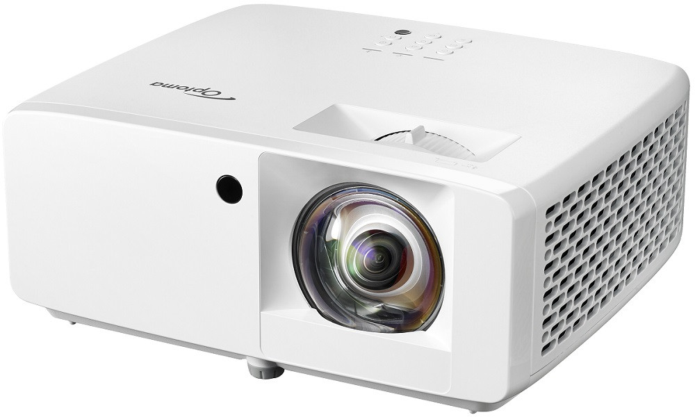 Projektor, Optoma ZH350ST, DLP, Lézer, HD1080 felbontás, 16:9 képarány, Hordozható