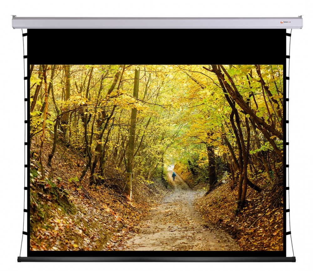 Vászon, FunScreen Tensioned Motor Screen, 235 x 320 cm vászonméret, 4:3 képarány, Motoros