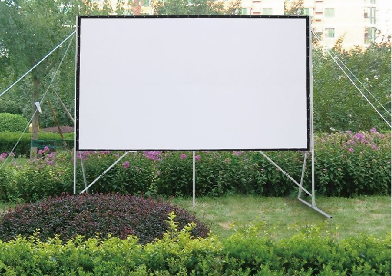 Vászon, FunScreen FastFold, 253 x 450 cm vászonméret, 16:9 képarány, Hordozható, Állványos